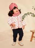 Giacca trapuntata con cappuccio e stampa fiori FIMARIE / 23E1BF51VESD319