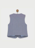 Gilet blu-grigio RISUAGE / 19E3PGF1GSM070