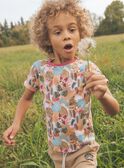 T-shirt pesca con stampa tropicale FICHEMAGE / 23E3PGD1TMC413