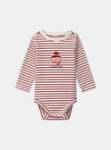 Body a maniche lunghe a righe LASILVAIN / 24H1BGR1BODA001