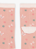 Calzini rosa con farfalla in Jacquard FISOZETTE / 23E4PFD1SOQD318