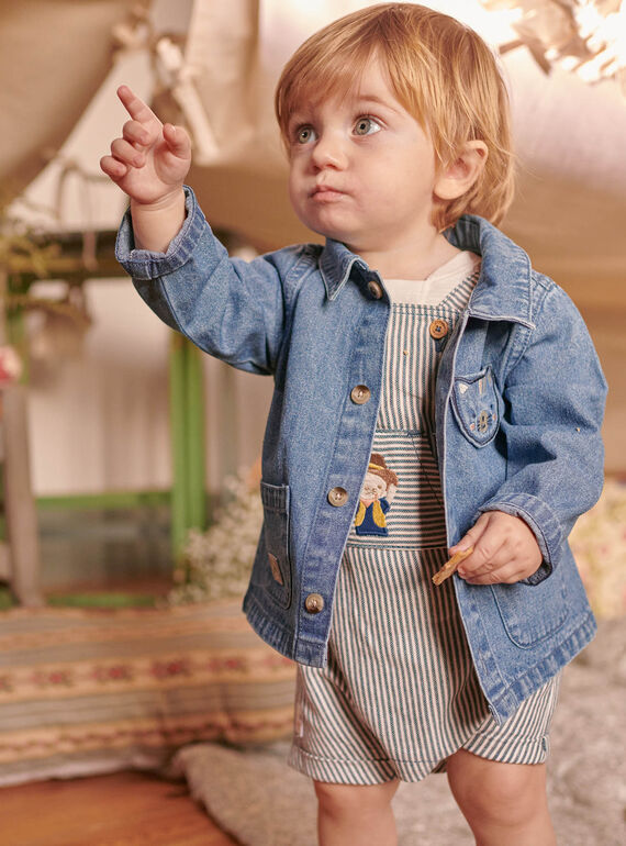 Giacca in denim blu neonato CAOSCAR / 22E1BGJ1GILP272
