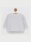 T-shirt maniche lunghe grigio melange RYALAIA / 19E0NM11TML943