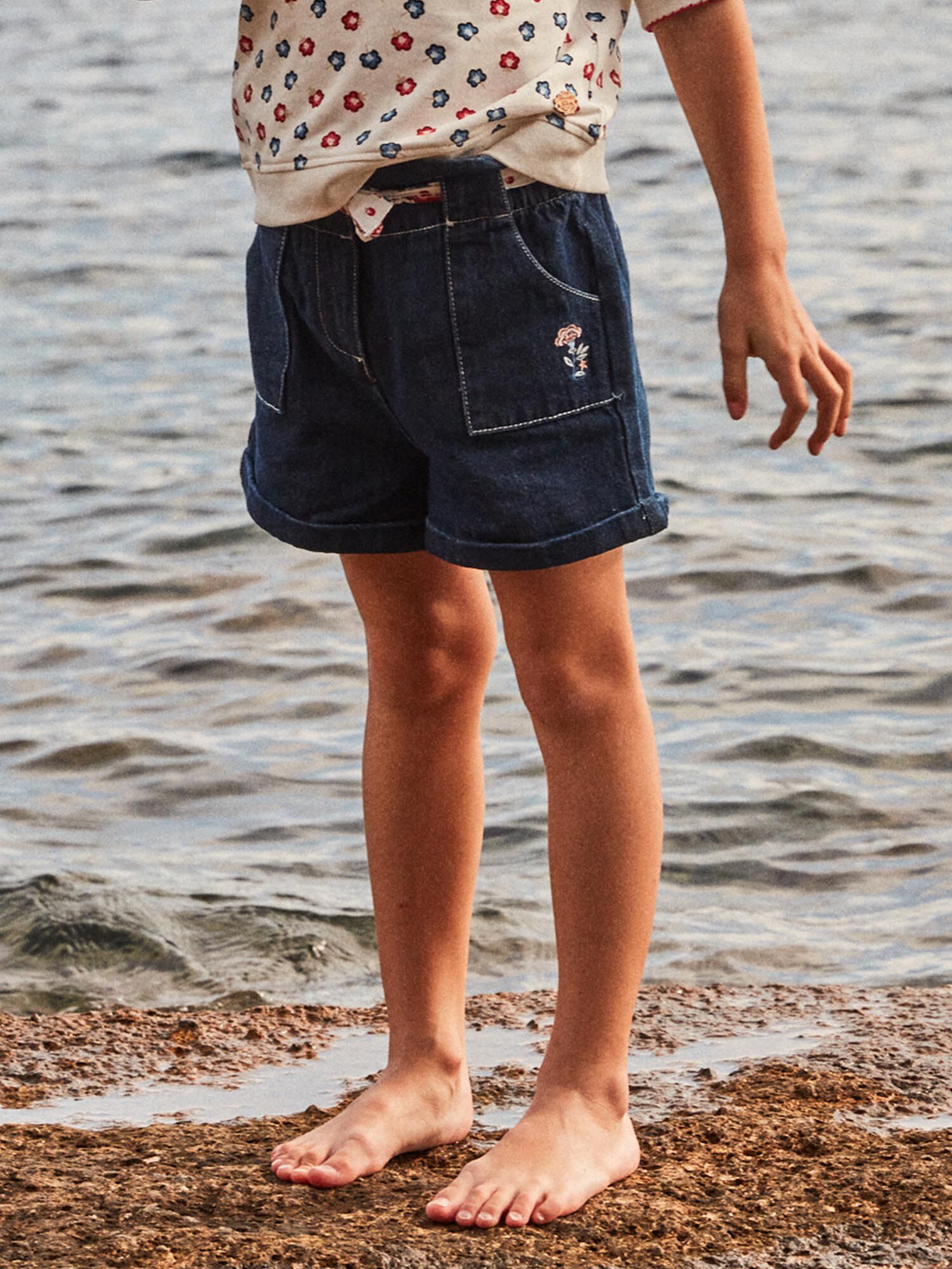 Shorts larghi in denim Ragazza Sergent Major