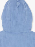 Giacca con cappuccio blu neonato ZOUHIR / 21E0CGG1VESC203