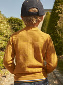 Cardigan giallo in tubique GICARDAGE / 23H3PG91GIL107