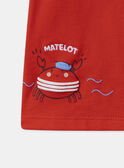 T-shirt con granchio rosso e aragosta MAVASCO / 25E1BGQ1TMC050