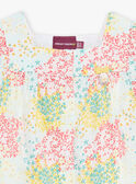 Blusa in raso di cotone con stampa a fiori neonata CASABRINA / 22E1BFN1CHE811