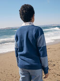 Cardigan blu a maniche lunghe con cashmere LEGILAGE / 24H3PGJ1GILC230
