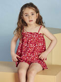 Canottiera fucsia con stampa a fiori bambina CAUDEBETTE 1 / 22E2PFT3DEB304