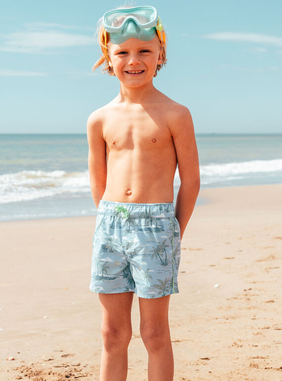 Shorts da bagno con stampa  MRUPALMAGE / 25E4PGC9MAI205