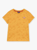 T-shirt senape con stampa deserto FLITIAGE / 23E3PGP3TMCB106