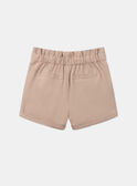 Shorts beige ricamati con pinces KISHORETTE / 24E2PFC1SHO804