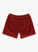 Shorts rosso mattone in velluto GLAGUETTE / 23H2PFI1SHO506