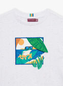 T-shirt ecrù a maniche corte FLEFROGAGE / 23E3PGS3TMC001