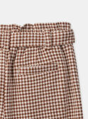 Pantaloni a sigaretta a quadri LIMILETTE / 24H2PFK1PAN001