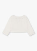 Cardigan ecrù bambina TAYEPETTE / 20E2PFZ1CAR001