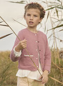 Cardigan double face a fiori e tinta unita MAVETTE / 25E2PF71CAR511