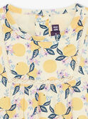 Blusa vaniglia in raso con stampa frutta FAPENNY / 23E1BFO1CHE114
