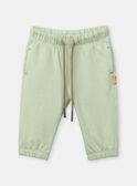Pantaloni taglio comfort verde argilla KAALFONSE / 24E1BG31PANG600