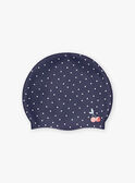 Cuffia da piscina navy a pois bianchi FRYBONETTE / 23E4PFL1D4Y070