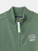 Green JOGGING TOP LAEFLUAGE / 24H3PGP3JGHG626