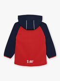 Giubbotto rosso con cappuccio FRAPOLAGE / 23E3PG52BLO713