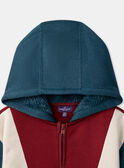 Felpa con cappuccio Tricolore LAROAGE / 24H3PGR1SWE714