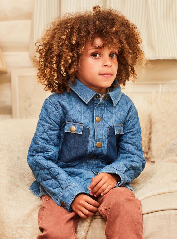 Camicia matelassé in denim DUQUILTAGE / 22H3PGY1SCHK005