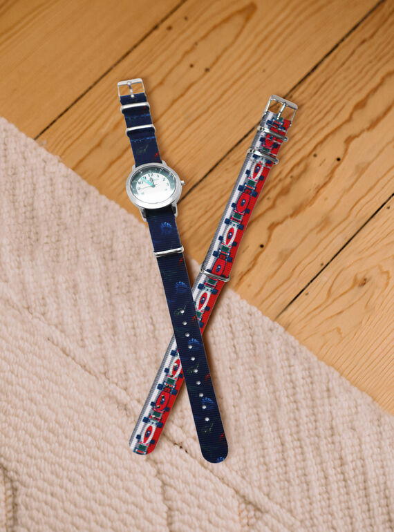 Green wrist watch with 2 straps SMAAC0002 / 21J7GG21MON099
