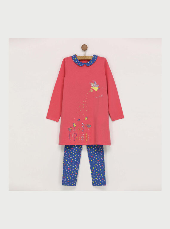 Camicia da notte rosa REJOFETTE / 19E5PF71CHND312