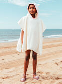 Poncho da bagno écru con cappuccio  MRUCAPETTE / 25E4PFC3CDB001