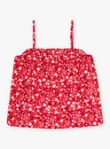 Canottiera fucsia con stampa a fiori bambina CAUDEBETTE 1 / 22E2PFT3DEB304