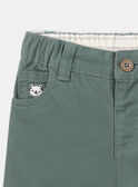 Pantaloni in twill verde roccia KAGRANT / 24E1BGC1PANG617