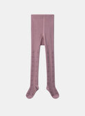 Collant malva con fantasia jacquard MAJOUETTE / 25E4PF72COL328
