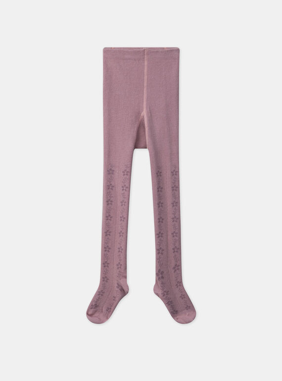 Collant malva con fantasia jacquard MAJOUETTE / 25E4PF72COL328