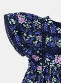 Abito blu navy con stampa a fiori KAFLORENCE / 24E1BFL2ROB070