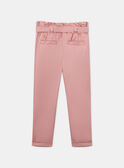 Pantaloni rosa a carota in Lyocel KRISPETTE 1 / 24E2PFB4PAN415