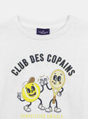 T-shirt écru con scritta Club des copains (Club degli amici) KOAMAGE / 24E3PGD1TMC000