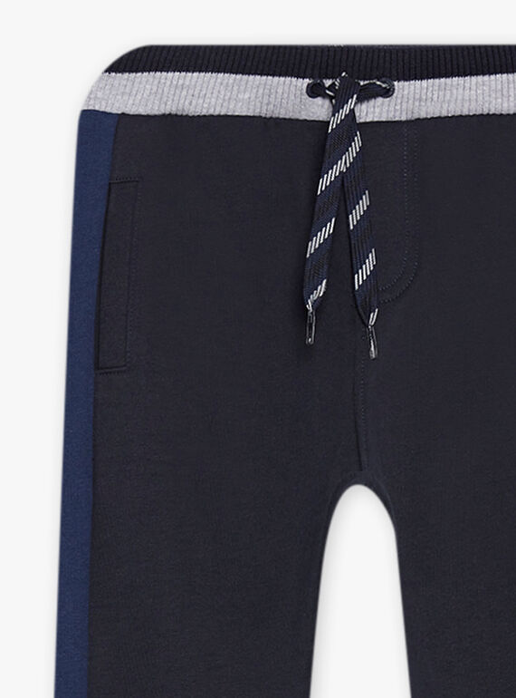Pantaloni sportivi blu scuro con dettagli blu e grigio melange DICLAGE2 / 22H3PGL2JGB705