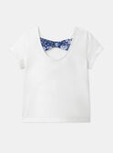 T-shirt écru con farfalle LEPAPYETTE / 24H2PFJ1TMC001