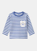 T-shirt a maniche lunghe a righe MACAMEL / 25E1BG82TMLC208