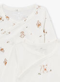 2 body nascita ecrù in cotone LOPE / 24H0NM11BOD001