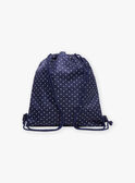 Zaino navy con pois bianchi FRYSAKETTE / 23E4PFL1BES070