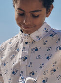 Camicia écru con stampa musicale LEPRINAGE / 24H3PGJ1CHM000
