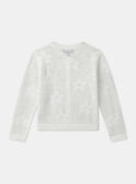 Cardigan écru a fiori MLECARETTE / 25E2PFO1CAR001