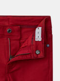 Jeans rossi per bambino NOCINAGE / 25H3PGP1PAN510