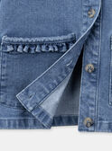 Giacca di jeans con ricami floreali KEVETTE / 24E2PF41VESP269