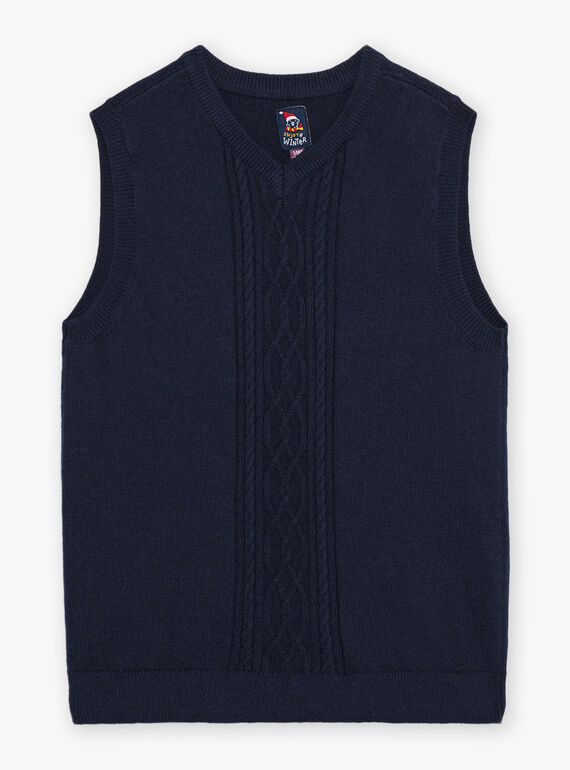 Maglia senza maniche in maglia intrecciata DUPULAGE / 22H3PG61PSMC205