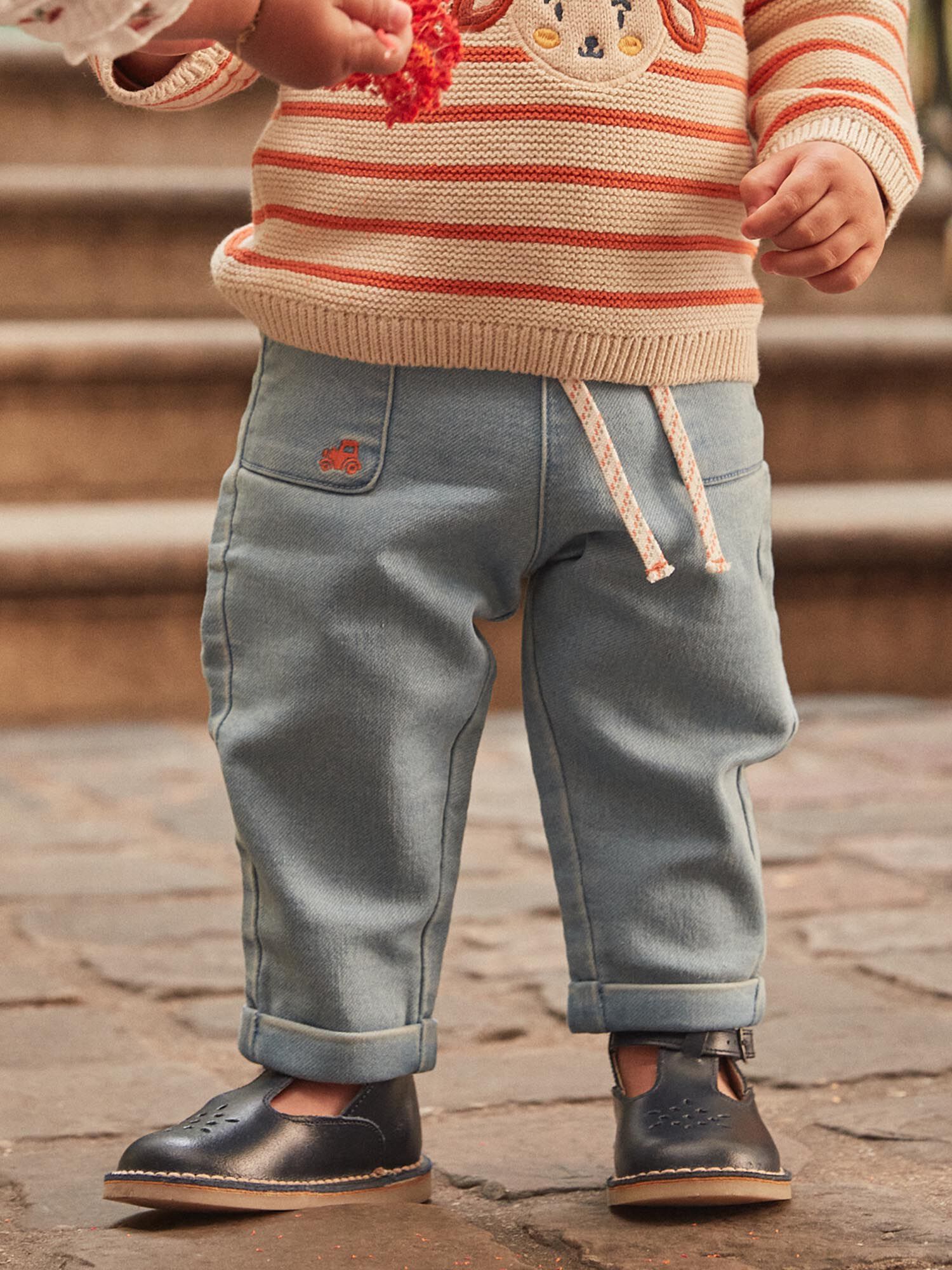 Pantaloni denim chiaro Ragazzo Sergent Major